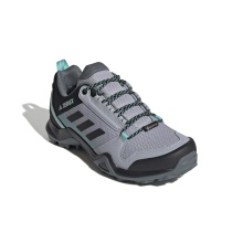 adidas Buty trekkingowe Terrex AX3 GTX (szlak, wodoodporne) srebrnoszare damskie